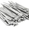 100PCS 11.8 inch 304 Stainless Steel Zip Ties Metal Zip Ties Heavy Duty Locking Cable ties Strap for Exhaust Wrap, Garage, Outdoor (11.8) view 1