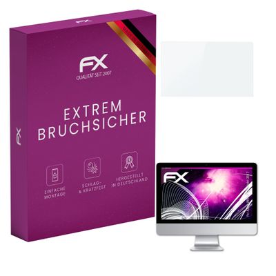 atFoliX Plastic Glass Protective Film compatible with Apple iMac 21,5 Model 2017, 9H Hybrid-Glass FX Screen Protector