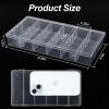 clear visible plastic storage box cosmetic tools storage box makeup tools fishing tackle accessory box organizer jewelry screws hardware accessories organizer box (2Pack) view 2