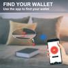 Anti-Lost Bluetooth Wallet Tracker & Finder GPS Position Locator Mens Slim Minimalist trackable Cool Leather Wallet Credit Card Holder (Coffee) (Coffee, Horizontal) (Red, Horizontal) view 3