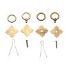 YUNSI Creative Handles 1pc Antique Brass Door Ring Knobs Drawer Cabinet Closet Kitchen Pull Cupboard Furniture Handle Vintage Furniture Brass Hardware Hardware Handle(D) view 2