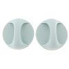 YUNSI Creative Handles 2pcs Round Adhesive Pull Handle Knob for Cabinet Cupboard Window Drawer Sliding Door Hardware Handle(White) view 2