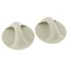YUNSI Creative Handles 2pcs Round Adhesive Pull Handle Knob for Cabinet Cupboard Window Drawer Sliding Door Hardware Handle(White) view 4