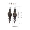 YUNSI Creative Handles 2pcs Antique Bronze Flower Furniture Handle Vintage Jewelry Chest Wooden Box Pull Handles Drawer Wardrobe Kitchen Door Pull Knob Hardware Handle(42mm Hole Spacing) view 2