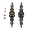 YUNSI Creative Handles 2pcs Antique Bronze Flower Furniture Handle Vintage Jewelry Chest Wooden Box Pull Handles Drawer Wardrobe Kitchen Door Pull Knob Hardware Handle(42mm Hole Spacing) view 4