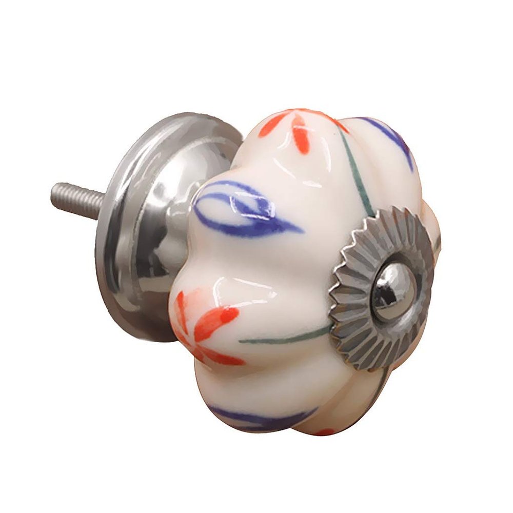 YUNSI Creative Handles Classical Ceramic Furniture Knob Wardrobe Cabinet Drawer Pull Handles Hardware Handle(Grass)