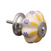 YUNSI Creative Handles Classical Ceramic Furniture Knob Wardrobe Cabinet Drawer Pull Handles Hardware Handle(Grass) view 3