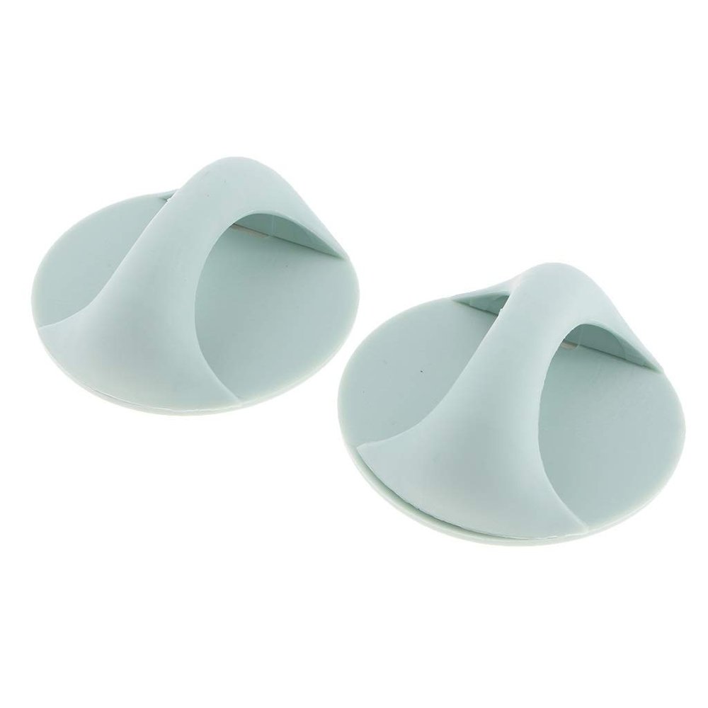 YUNSI Creative Handles 2pcs Round Adhesive Pull Handle Knob for Cabinet Cupboard Window Drawer Sliding Door Hardware Handle(Blue)