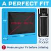 Garnetics Outdoor TV Cover 90 Inch  Waterproof, Weatherproof TV Enclosures with Smart Shield Screen Protectors, Ideal for Outdoor Use, Moving, and Storage - Black view 3