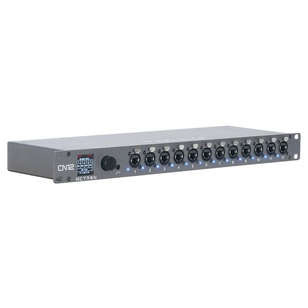Obsidian Control Netron EN12-45 High-Density Ethernet to DMX Gateway