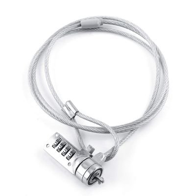 Sorandy Laptop Theft Deterrent Safe Laptop Combination Security Lock Cable Chain Theft Deterrent Lock Cable for Notebooks Desktops