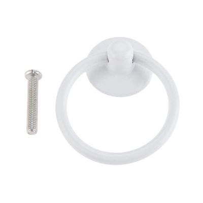 YUNSI Creative Handles Zinc Alloy Furniture Door Ring Pull Handle Knob Cabinet Dresser Drawer Pull Handle Antique Bronze/Black/White Jewelry Box Knob Hardware Handle(C)