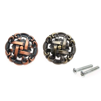 YUNSI Creative Handles 1pc Antique Zinc Alloy Furniture Drawer Pulls Handles Knob Cupboard Kitchen Pull Wardrobe Knob Door Cabinet Knobs and Handles Hardware Handle(Red Bronze)