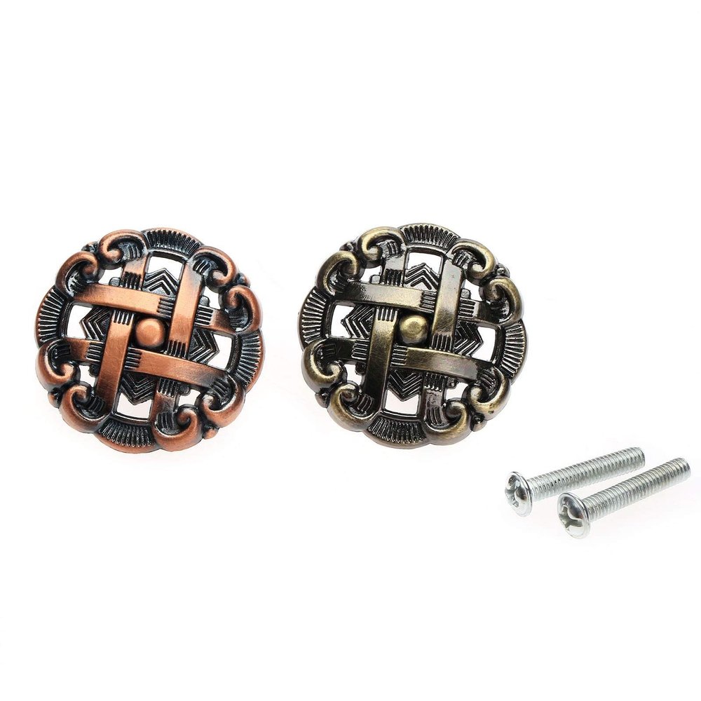 YUNSI Creative Handles 1pc Antique Zinc Alloy Furniture Drawer Pulls Handles Knob Cupboard Kitchen Pull Wardrobe Knob Door Cabinet Knobs and Handles Hardware Handle(Red Bronze)