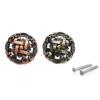 YUNSI Creative Handles 1pc Antique Zinc Alloy Furniture Drawer Pulls Handles Knob Cupboard Kitchen Pull Wardrobe Knob Door Cabinet Knobs and Handles Hardware Handle(Red Bronze) view 1