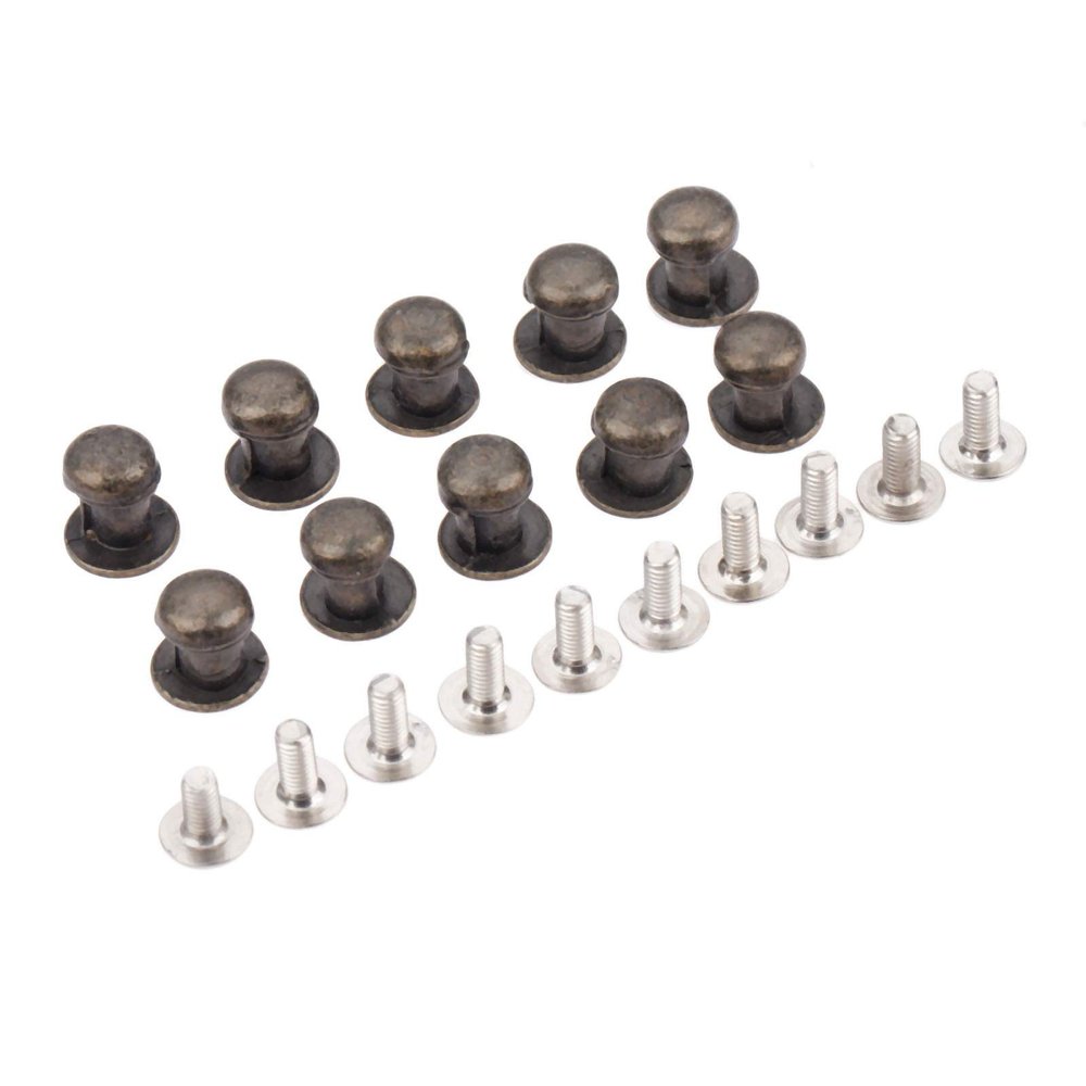 YUNSI Creative Handles 10pcs 7x10mm Mini Jewelry Box Chest Case Drawer Cabinet Door Pull Knob Handle Antique Brass/Silver/Gold Color Furniture Handles Hardware Handle(B)