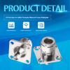 2PCS Type N to SMA Coax Connector, N Female to SMA Female 4-Hole Panel Mount Coax Adapter, N Type SMA Female Chassis Type 4 Hole Flange Panel Coaxial Adapter view 3