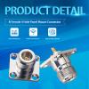 TUOLNK N Female 4 Hole Panel Mount Connector N Female Jack Coax Adapter Chassis Mount N Type RF Coaxial Antennas Connector Pack of 2 view 3