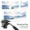 Andoer Fluid Ball Head Panoramic 360 Rotation Ball Head Max. Load 5kg/11 lbs with Handle for 1/4 inch Screw Camera Camcorder and 3/8 inch Monopod Tripod view 3