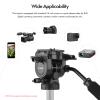 Andoer Fluid Ball Head Panoramic 360 Rotation Ball Head Max. Load 5kg/11 lbs with Handle for 1/4 inch Screw Camera Camcorder and 3/8 inch Monopod Tripod view 4