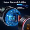 Syncwire Bluetooth 5.4 FM Transmitter for Car, 38W PD&QC3.0 Dual USB Charging Bluetooth Car Adapter Microphone & Bass Sound MP3 Music Player FM Kit with Hands-Free Calling view 2