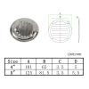 4 Inch 316 Stainless Steel Round Air Vent Grille Cover Circular Ventilation Cover (4 Pieces) view 4