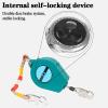 HNFDU Self Retracting Lifeline 10m, High-Altitude Fall Arrester for Roofing Construction Personal Fall Arrest Protection, Locking Snap Hook Shock Absorber view 3
