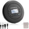 CD Player Portable, MONODEAL Bluetooth CD Player, Rechargeable Compact Small Player with Headphones for Car and Personal Use view 1