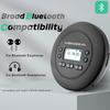 CD Player Portable, MONODEAL Bluetooth CD Player, Rechargeable Compact Small Player with Headphones for Car and Personal Use view 2