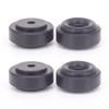 4PCS Amplifier Feet Shock Absorber 20x8mm Black Silver Gold Speaker turntable Feet Spike Rubber Ring Amplifier Feet Aluminum (Black) view 1