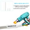 GREENCYCLE HSe-241 HS2-241 HS-241 Heat Shrink Tube Label Tape 17.7mm 0.69 Inch 3/4" Black on White Compatible for Brother Ptouch PTD400 PTD450 PTD600 PT-H300 PT-E300 PTP700 PTP710BT PT-P750W, 1 Pack view 4
