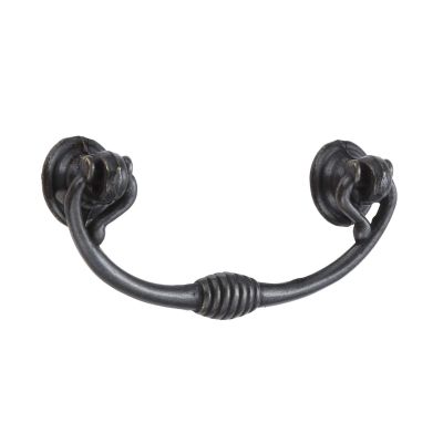 YUNSI Creative Handles 1pc Black Antique Bronze Wooden Box Case Pull Handles 64/96mm Furniture Knobs Kitchen Drawer Cupboard Cabinet Door Handle Hardware Handle(96mm)