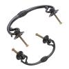 YUNSI Creative Handles 1pc Black Antique Bronze Wooden Box Case Pull Handles 64/96mm Furniture Knobs Kitchen Drawer Cupboard Cabinet Door Handle Hardware Handle(96mm) view 4