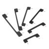 YUNSI Creative Handles 1pc 96-256mm Black Furniture Handles Wardrobe Door Pull Dresser Drawer Handle Kitchen Cupboard Pulls Cabinet Knobs and Handles Hardware Handle(192mm) view 4