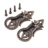 YUNSI Creative Handles 2pcs Vintage Metal Furniture Pull Handles Knobs Bronze Cabinet Knobs and Handle Drawer Kitchen Door Pull Wood Box Handle Knob Hardware Handle(48x21mm) view 1