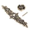 YUNSI Creative Handles 1pc Flower Shape Furniture Handles European-Style Wardrobe Drawer Knobs Kitchen Cabinet Door Pull Handles Retro Classical Bronze Hardware Handle(D 170mm) view 3