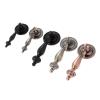 YUNSI Creative Handles 2pcs Zinc Alloy Furniture Handle Cabinet Knobs and Handles Wardrobe Door Pulls Dresser Drawer Kitchen Cupboard Pulls Handle Hardware Handle(65mm Black) view 3