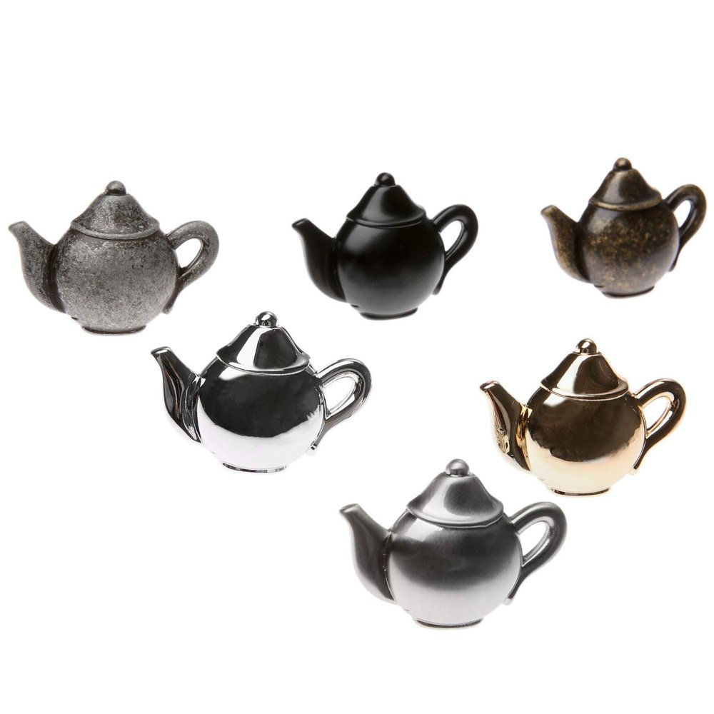 YUNSI Creative Handles 1pc Teapot Zinc Alloy Furniture Drawer Door Knobs Closet Cupboard Kitchen Pull Handle Cabinet Knobs and Handles Home Decor Hardware Handle(C)