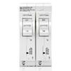 Leviton Surge Protective Device with Two 15A 1-Pole Plug-On Standard Branch Circuit Breakers, Thermal Magnetic, 120/240 VAC, LSPD1-T, White view 1