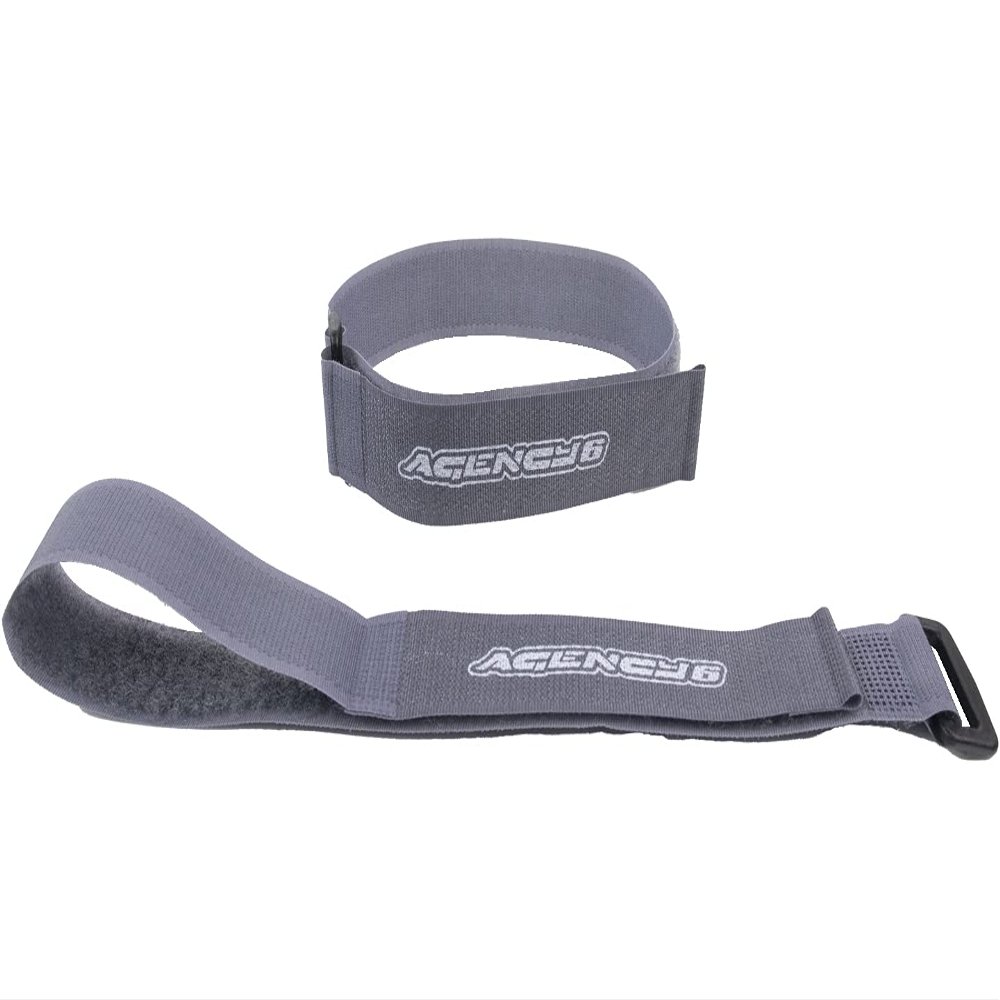 AGENCY 6 Utility Cinch Strap - Heavy Duty Organization for Garage, Vehicles, Outdoors - Durable and Reusable - Proudly Made in The USA with US Materials (Grey)