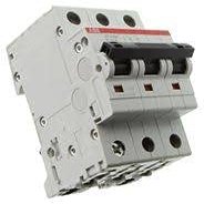 ST203M-K30, Circuit Breaker; Miniature; DIN Rail Mount; K Curve; 3 Pole; 30A