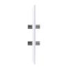 Dual 3.0 GHz F-81 Connector Wall Plate, White view 2