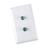 Dual 3.0 GHz F-81 Connector Wall Plate, White view 4
