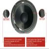 15" Foam Speaker Repair Kit OD: 14.5", Roll OD: 13.875", Cone: 12", ID: 11.375" FSK-15JL (Pair) view 2