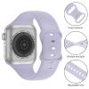 Bandiction Compatible with Apple Watch Series 3 38mm Series 5 40mm iWatch Bands 38mm 40mm 41mm, Soft Silicone Sport Replacement Strap Compatible for iWatch SE 3 Series 11 10 9 8 7 6 5 4 3 2 1 Ultra 3 view 2