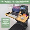 Nnewvante Treadmill Desk Attachment Bamboo Walking Laptop Holder Workstation Ergonomic Adjustable Desktop Laptop Tray for Treadmill view 2