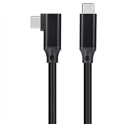 100W USB-C Cable with E-Marker Chip, 3M /10Feet / 90 Degree 5A Power Delivery USB 3.1 Gen 2 Type C to C 10Gbps Data Fast Charging Cord Compatible for Google Pixel 4 3 2 XL,Mac-Book,Pixelbook,S20,Black