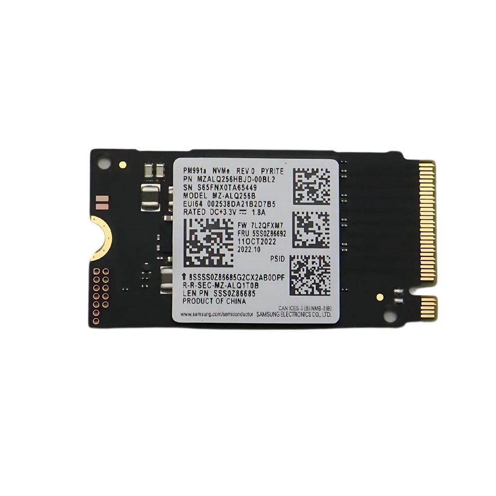 Lenovo 5SS0Z86692 Genuine OEM Ssd Sam Pm991a 256g M.2 Pcie 2