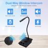 CallToU Window Speaker Intercom System Intercoms 2 Way Anti-Interference Intercommunication Microphone Counter Intercoms for Business, Bank, Office, Hospital, Store, Station, School, Counter, Home view 3