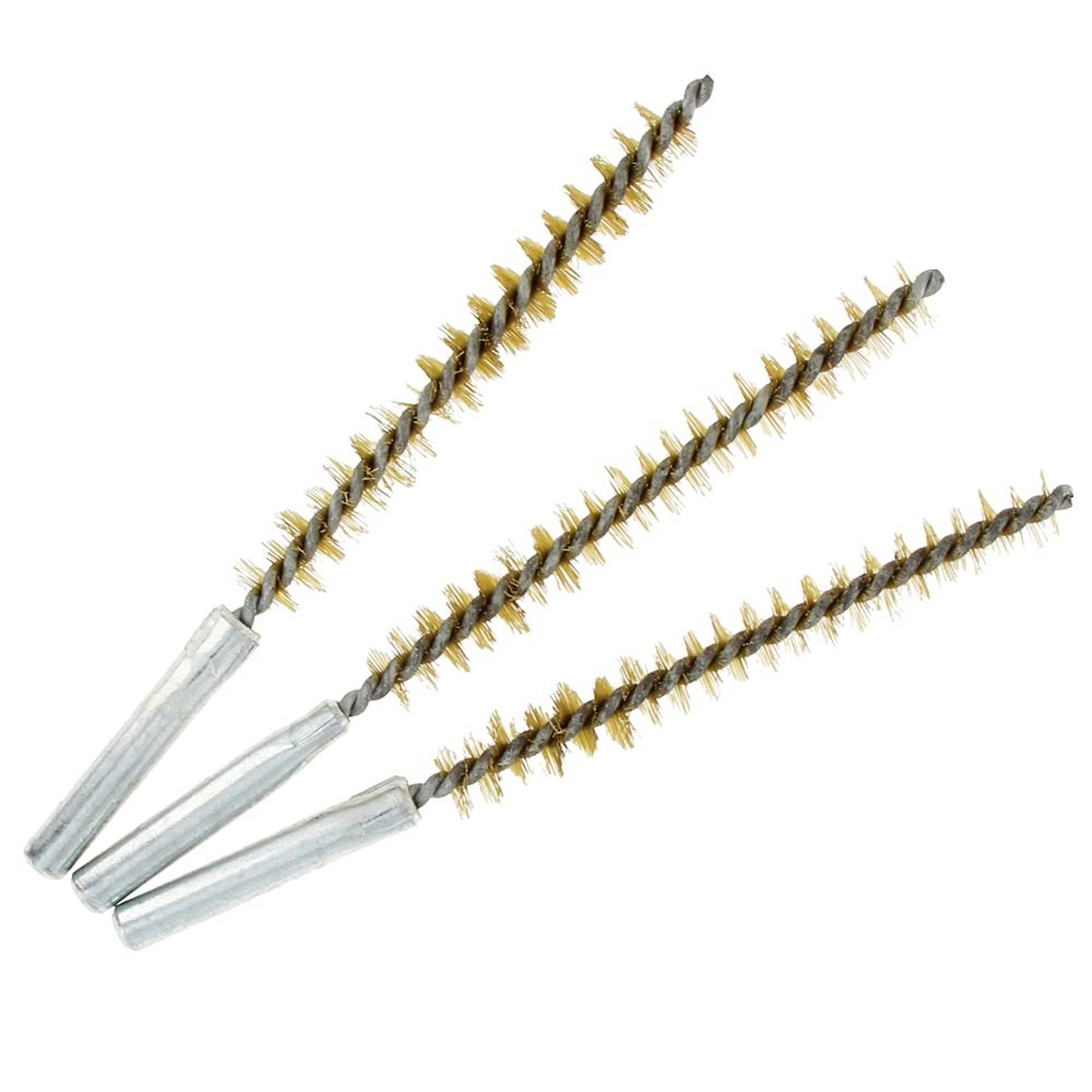 Auniwaig 0.47" Bore Brush, Bore Cleaning Brush, Wire Bore Steel Cleaning Brush for Bench Drill Power Drill
